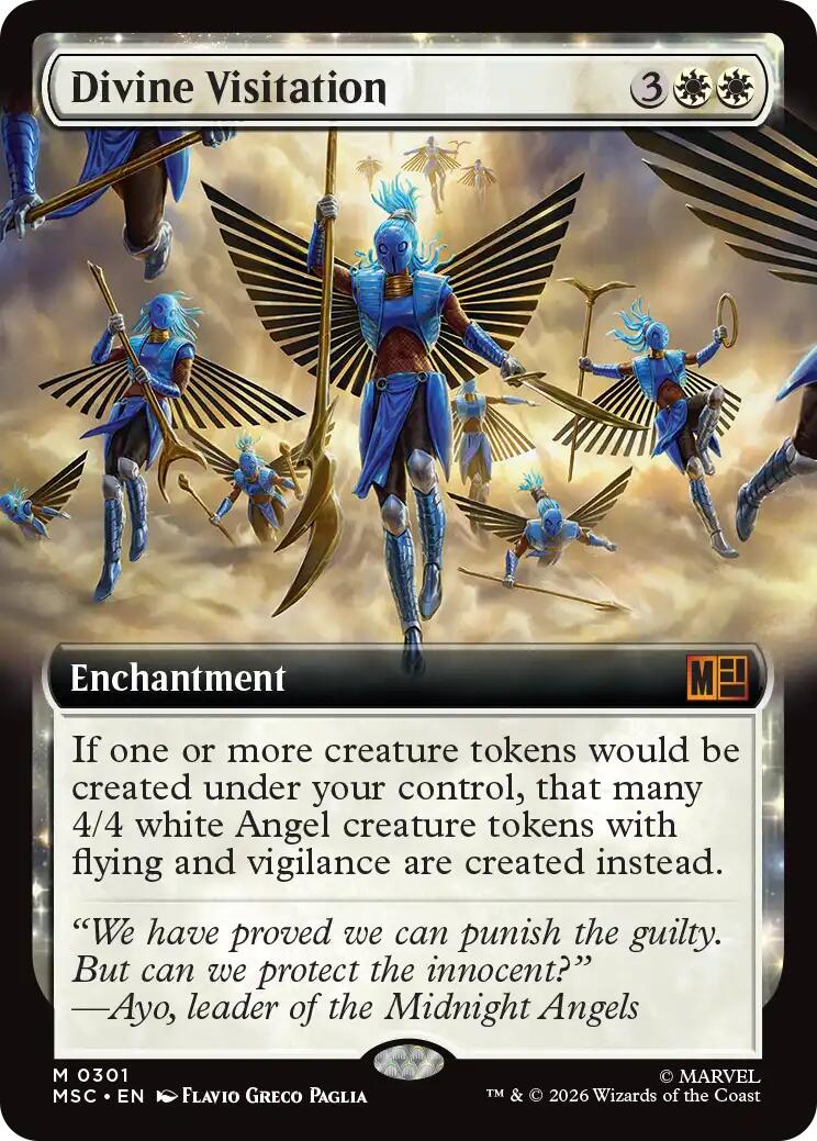 Divine Visitation (Extended Art) (MSC - 301) - Commander: Marvel Super Heroes - Mythic - Normal