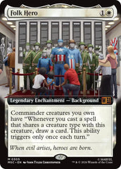 Folk Hero (Extended Art) (MSC - 305) - Commander: Marvel Super Heroes - Mythic - Normal