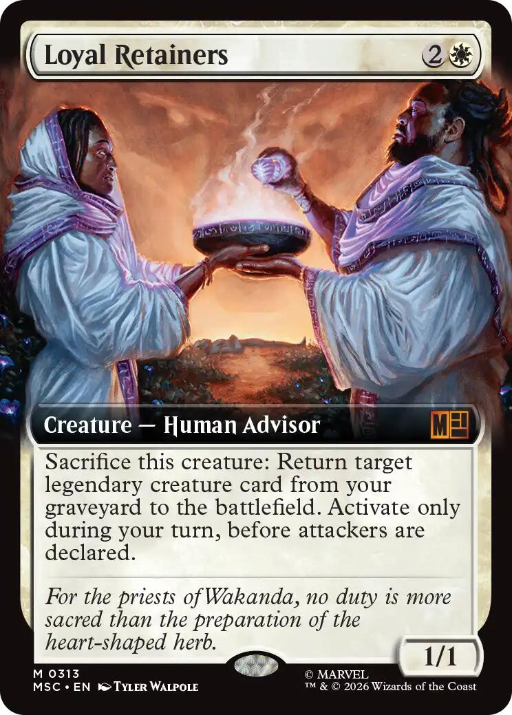 Loyal Retainers (Extended Art) (MSC - 313) - Commander: Marvel Super Heroes - Mythic - Normal