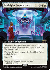 Midnight Angel Armor (Extended Art) (MSC - 316) - Commander: Marvel Super Heroes - Rare - Normal