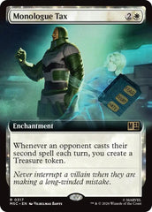 Monologue Tax (Extended Art) (MSC - 317) - Commander: Marvel Super Heroes - Rare - Normal