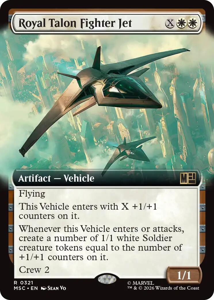 Royal Talon Fighter Jet (Extended Art) (MSC - 321) - Commander: Marvel Super Heroes - Rare - Normal