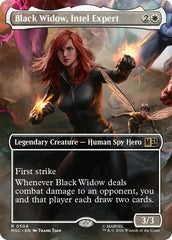 Black Widow, Intel Expert (Borderless) (MSC - 504) - Commander: Marvel Super Heroes - Rare - Normal