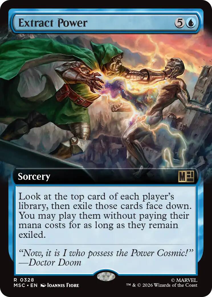 Extract Power (Extended Art) (MSC - 328) - Commander: Marvel Super Heroes - Rare - Normal
