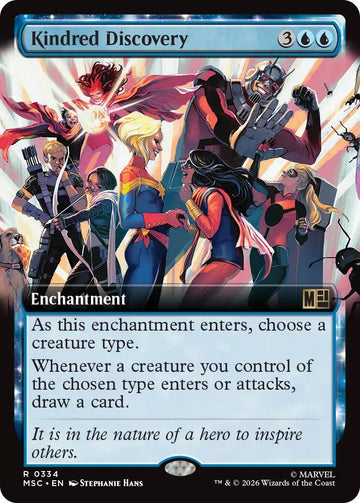 Kindred Discovery (Extended Art) (MSC - 334) - Commander: Marvel Super Heroes - Rare - Normal