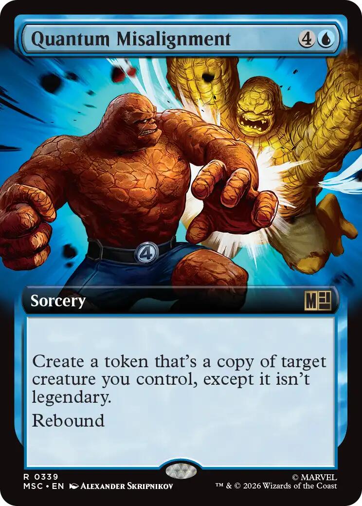 Quantum Misalignment (Extended Art) (MSC - 339) - Commander: Marvel Super Heroes - Rare - Normal
