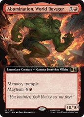Abomination, World Ravager (Extended Art) (MSC - 355) - Commander: Marvel Super Heroes - Rare - Normal