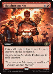 Blasphemous Act (Extended Art) (MSC - 358) - Commander: Marvel Super Heroes - Rare - Normal