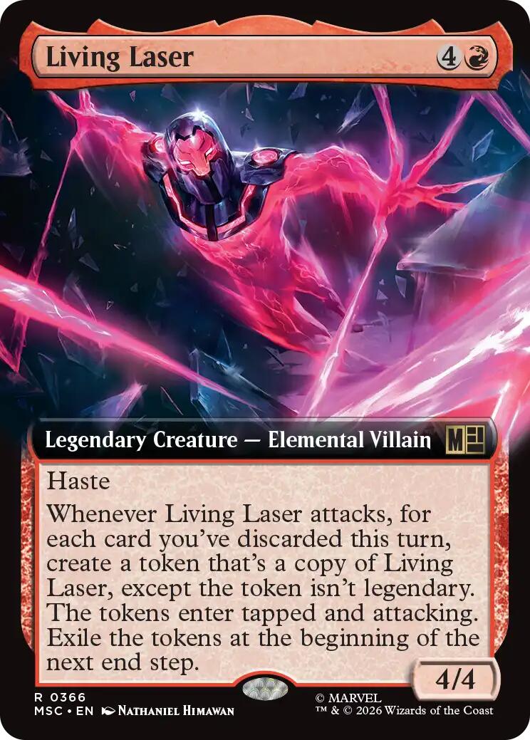 Living Laser (Extended Art) (MSC - 366) - Commander: Marvel Super Heroes - Rare - Normal