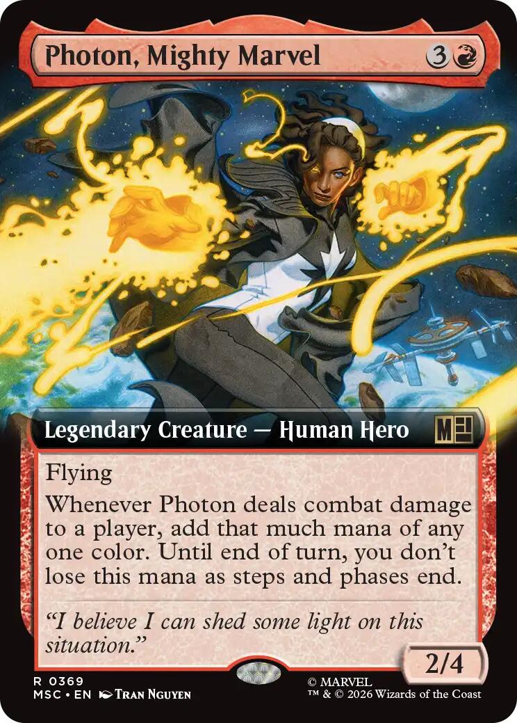 Photon, Mighty Marvel (Extended Art) (MSC - 369) - Commander: Marvel Super Heroes - Rare - Normal
