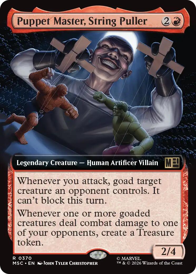 Puppet Master, String Puller (Extended Art) (MSC - 370) - Commander: Marvel Super Heroes - Rare - Normal