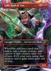 Loki, God of Lies (Borderless) (MSC - 512) - Commander: Marvel Super Heroes - Rare - Normal