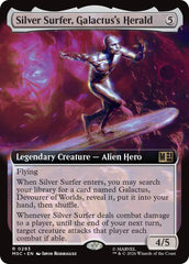 Silver Surfer, Galactus's Herald (Extended Art) (MSC - 293) - Commander: Marvel Super Heroes - Rare - Normal