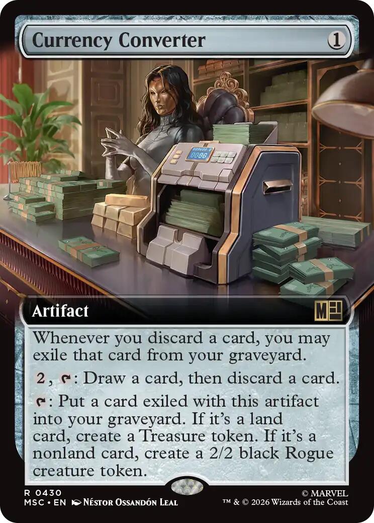 Currency Converter (Extended Art) (MSC - 430) - Commander: Marvel Super Heroes - Rare - Normal