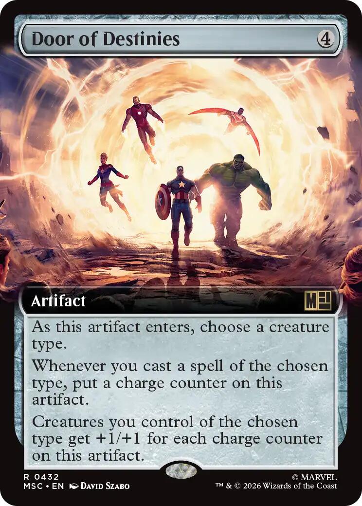 Door of Destinies (Extended Art) (MSC - 432) - Commander: Marvel Super Heroes - Rare - Normal