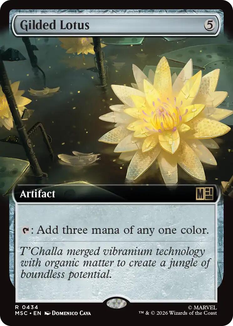 Gilded Lotus (Extended Art) (MSC - 434) - Commander: Marvel Super Heroes - Rare - Normal