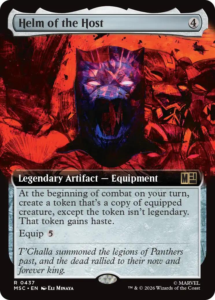 Helm of the Host (Extended Art) (MSC - 437) - Commander: Marvel Super Heroes - Rare - Normal