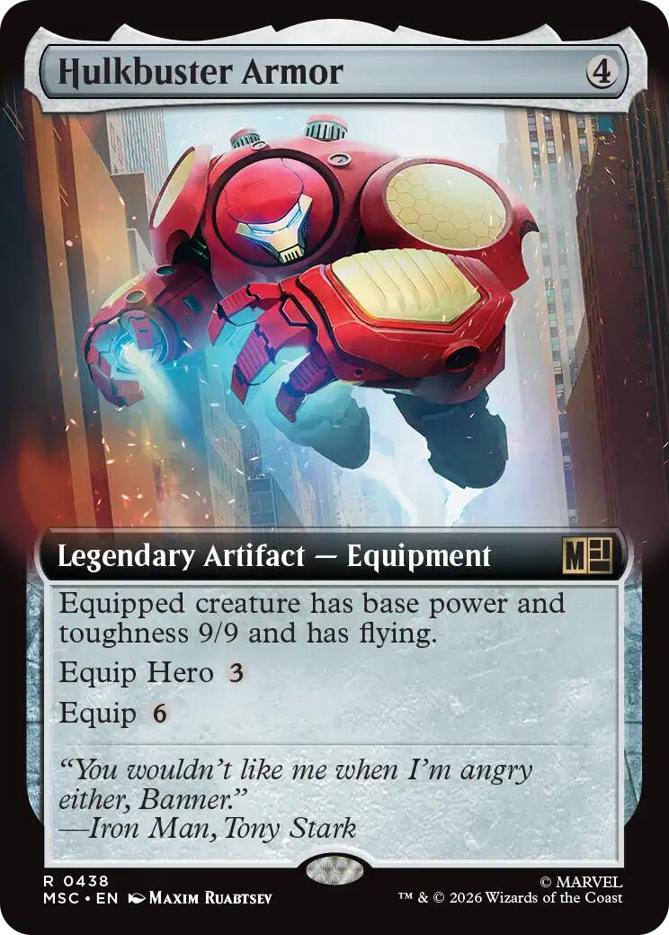 Hulkbuster Armor (Extended Art) (MSC - 438) - Commander: Marvel Super Heroes - Rare - Normal