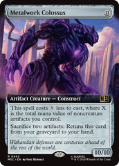 Metalwork Colossus (Extended Art) (MSC - 442) - Commander: Marvel Super Heroes - Rare - Normal
