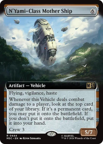 N'Yami-Class Mother Ship (Extended Art) (MSC - 444) - Commander: Marvel Super Heroes - Rare - Normal