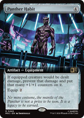 Panther Habit (Extended Art) (MSC - 446) - Commander: Marvel Super Heroes - Rare - Normal