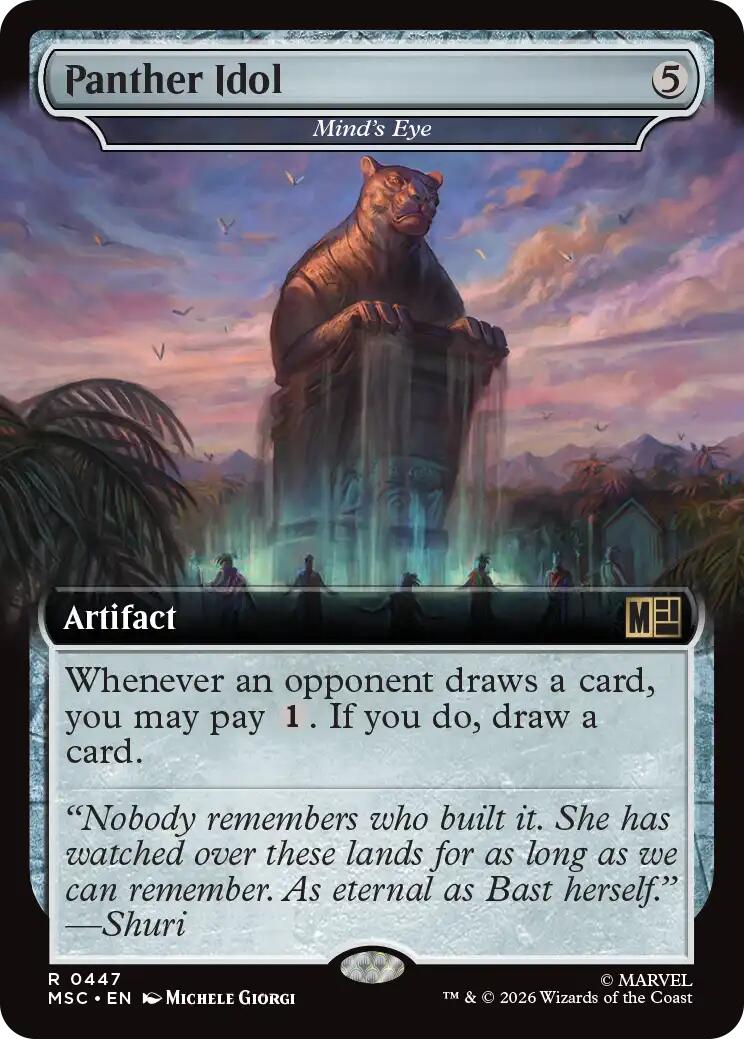 Panther Idol - Mind's Eye (Extended Art) (MSC - 447) - Commander: Marvel Super Heroes - Rare - Normal
