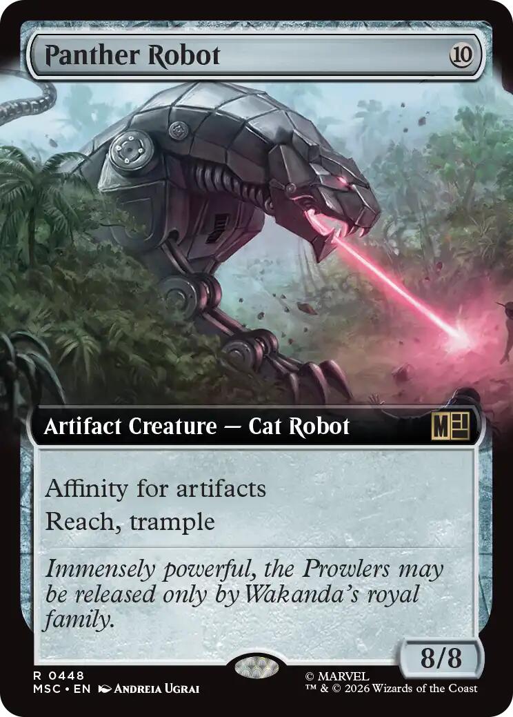 Panther Robot (Extended Art) (MSC - 448) - Commander: Marvel Super Heroes - Rare - Normal