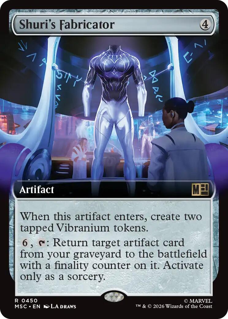 Shuri's Fabricator (Extended Art) (MSC - 450) - Commander: Marvel Super Heroes - Rare - Normal