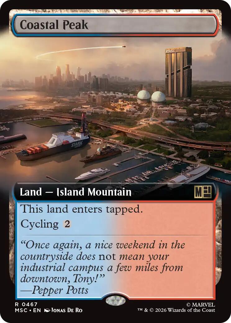 Coastal Peak (Extended Art) (MSC - 467) - Commander: Marvel Super Heroes - Rare - Normal