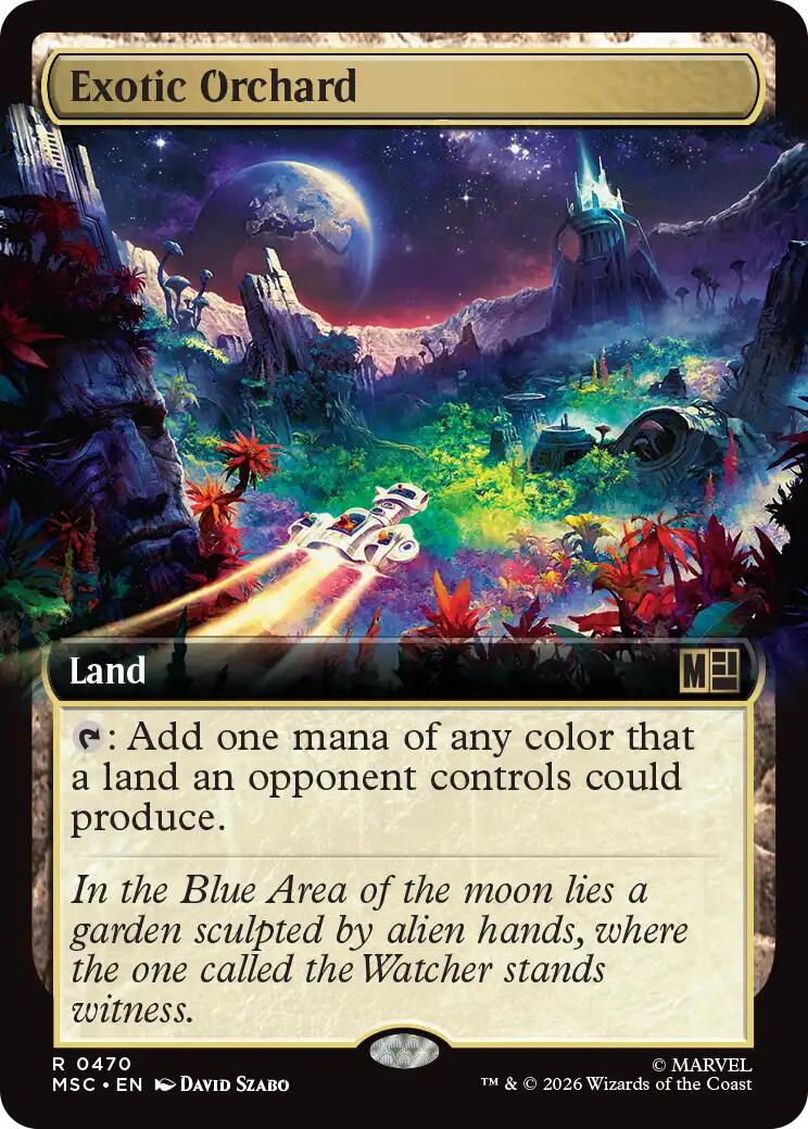 Exotic Orchard (Extended Art) (MSC - 470) - Commander: Marvel Super Heroes - Rare - Normal