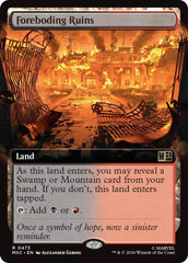 Foreboding Ruins (Extended Art) (MSC - 473) - Commander: Marvel Super Heroes - Rare - Normal