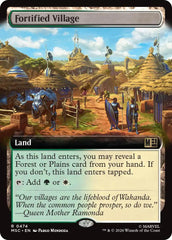 Fortified Village (Extended Art) (MSC - 474) - Commander: Marvel Super Heroes - Rare - Normal
