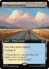Irrigated Farmland (Extended Art) (MSC - 481) - Commander: Marvel Super Heroes - Rare - Normal