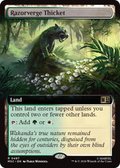 Razorverge Thicket (Extended Art) (MSC - 487) - Commander: Marvel Super Heroes - Rare - Normal