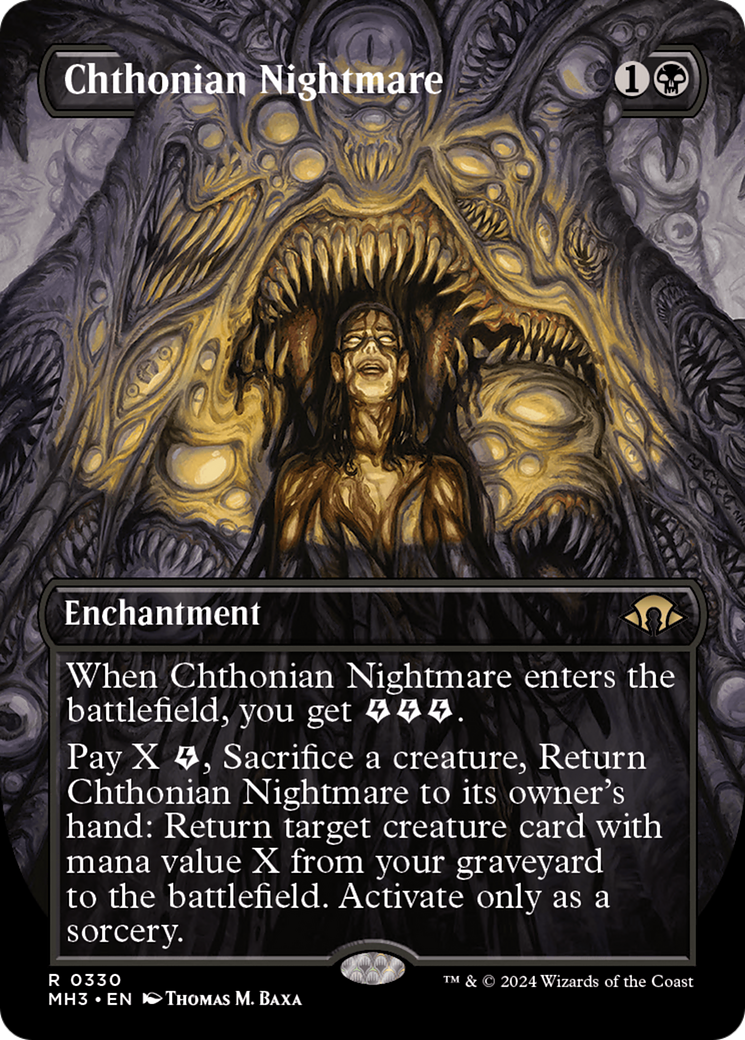 Chthonian Nightmare (Borderless) (MH3-330) - Modern Horizons 3 Foil