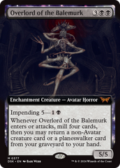 Overlord of the Balemurk (Extended Art) (DSK-377) - Duskmourn: House of Horror: (Extended Art, enchantment)