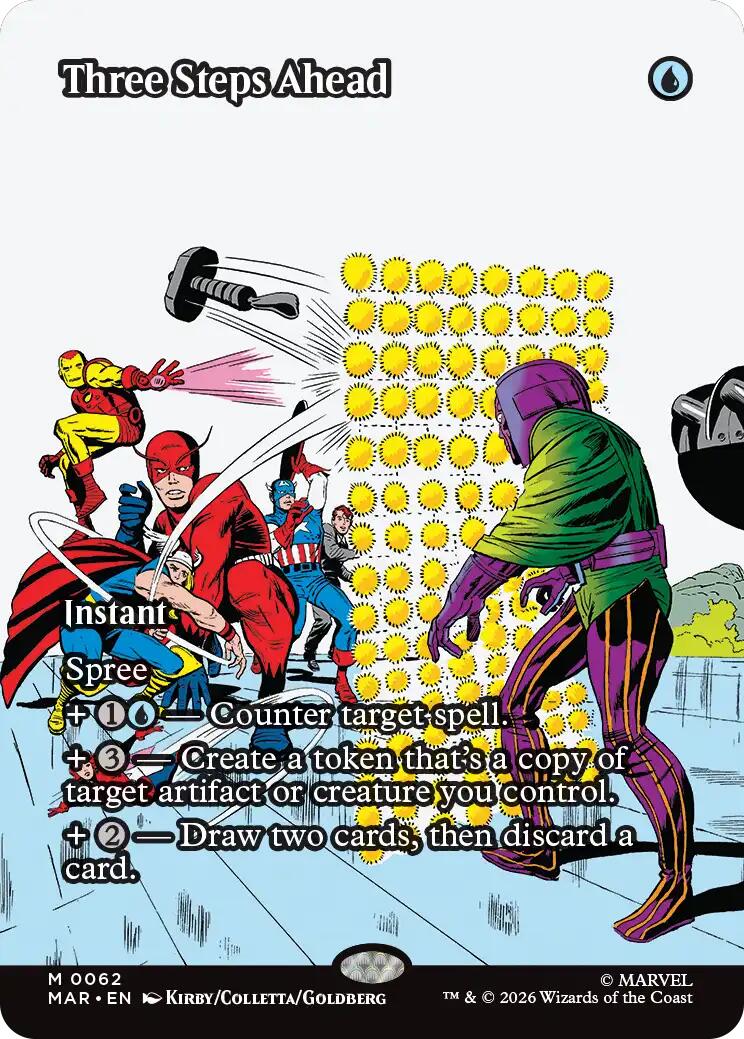 Three Steps Ahead (Borderless) (MAR - 62) - Marvel Universe Eternal-Legal - Mythic - Normal