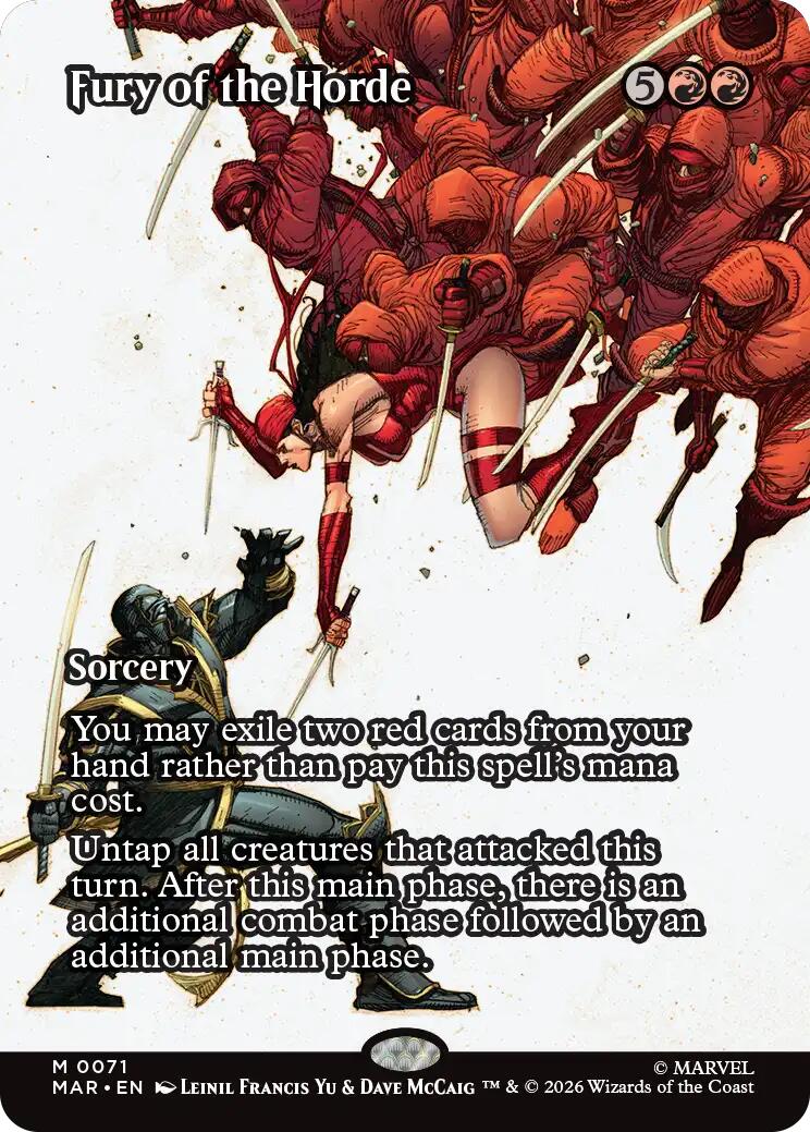 Fury of the Horde (Borderless) (MAR - 71) - Marvel Universe Eternal-Legal - Mythic - Normal