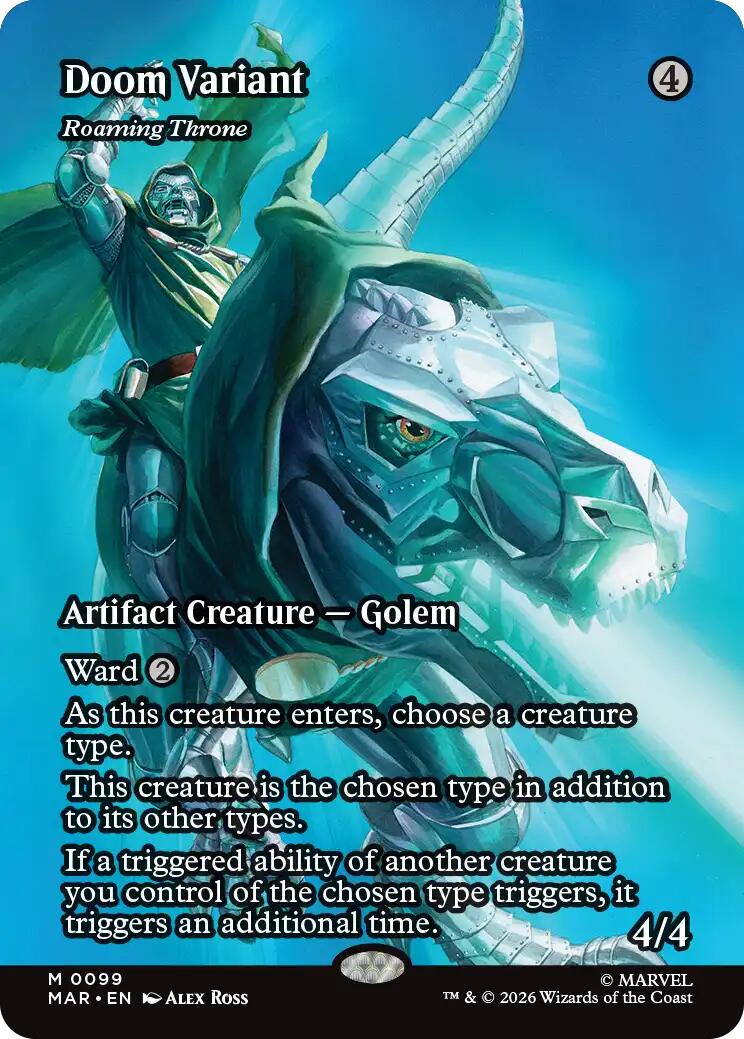 Doom Variant - Roaming Throne (Borderless) (MAR - 99) - Marvel Universe Eternal-Legal - Mythic - Normal