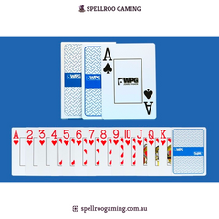 Texas Hold’em Poker Playing Cards: PVC Plastic - Waterproof - Durable Matte - WPT Tournament Edition