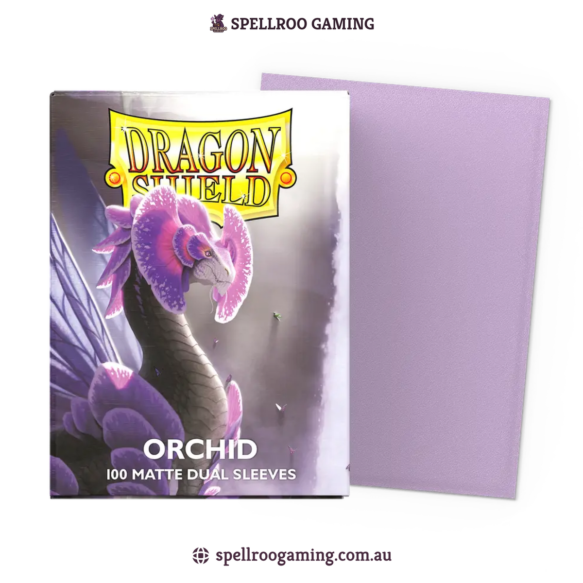Dragon Shield: Matte Dual - Orchid - Standard Size - 100 Sleeves