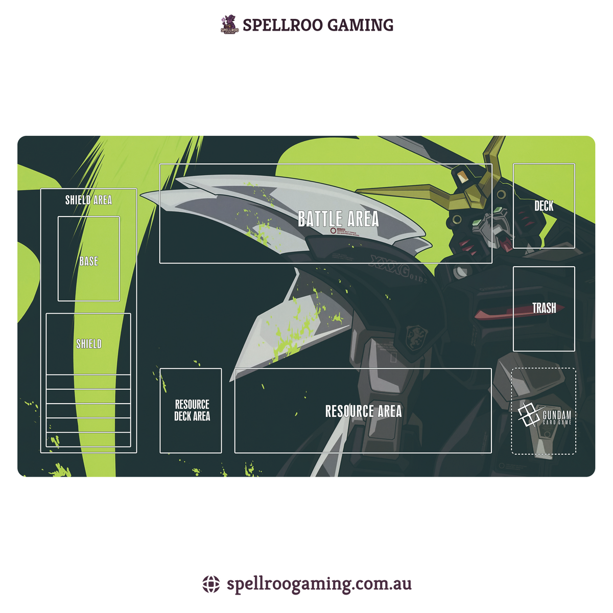 Gundam TCG Card Game: Single Playmat (3mm) - Deathscythe – English