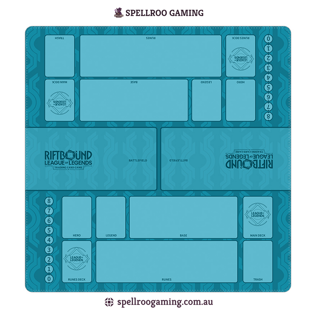 Riftbound: League of Legends TCG: Two-Player Playmat (3mm) - Patterned - English