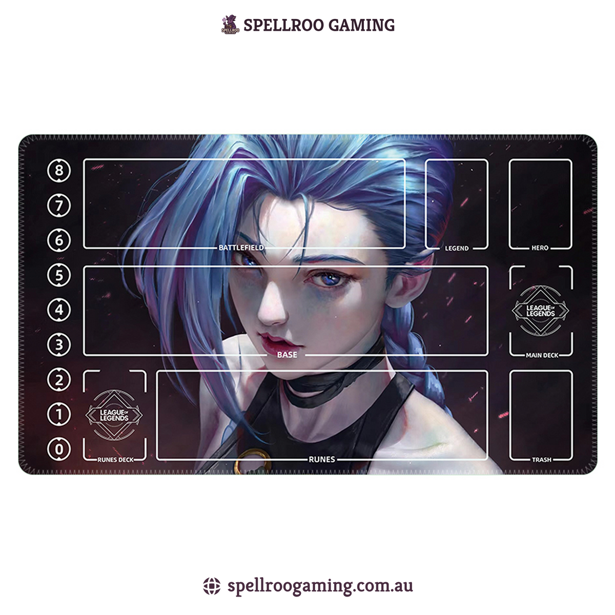 Riftbound: League of Legends TCG: Single Playmat (3mm) – Jinx 8 – English