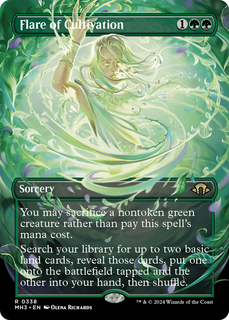 Flare of Cultivation (Borderless) (MH3-338) - Modern Horizons 3 Foil