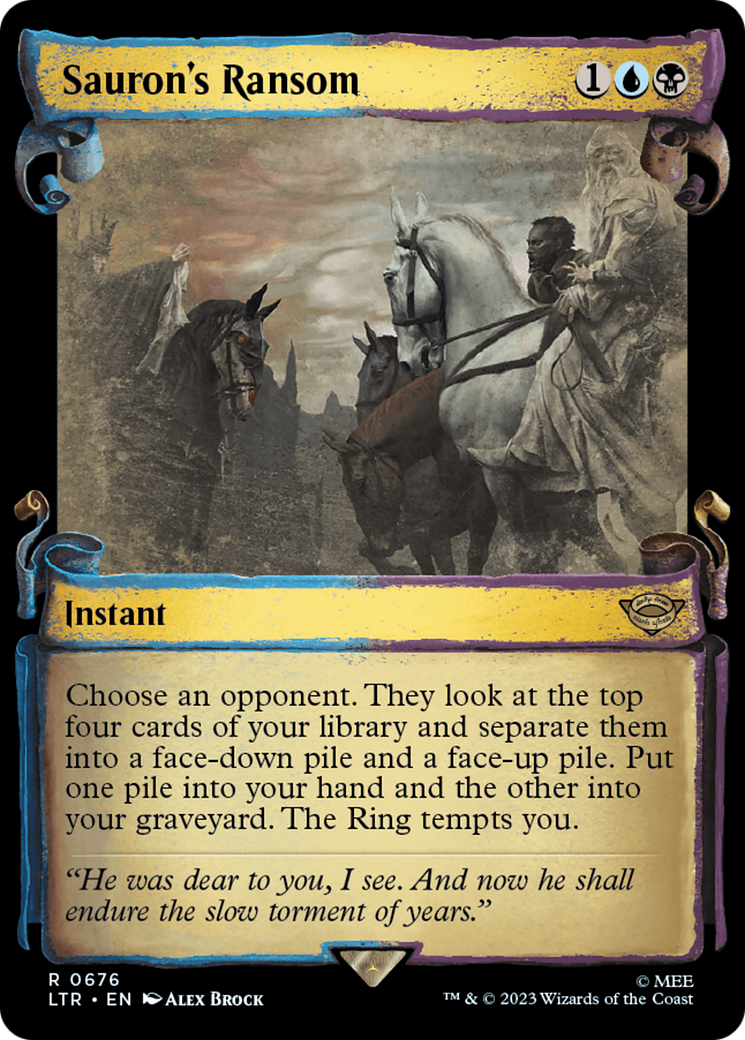 Sauron's Ransom (Showcase Scrolls) (LTR-676) - The Lord of the Rings: Tales of Middle-earth: (Showcase) Foil