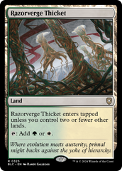Razorverge Thicket (BLC-325) - Bloomburrow Commander