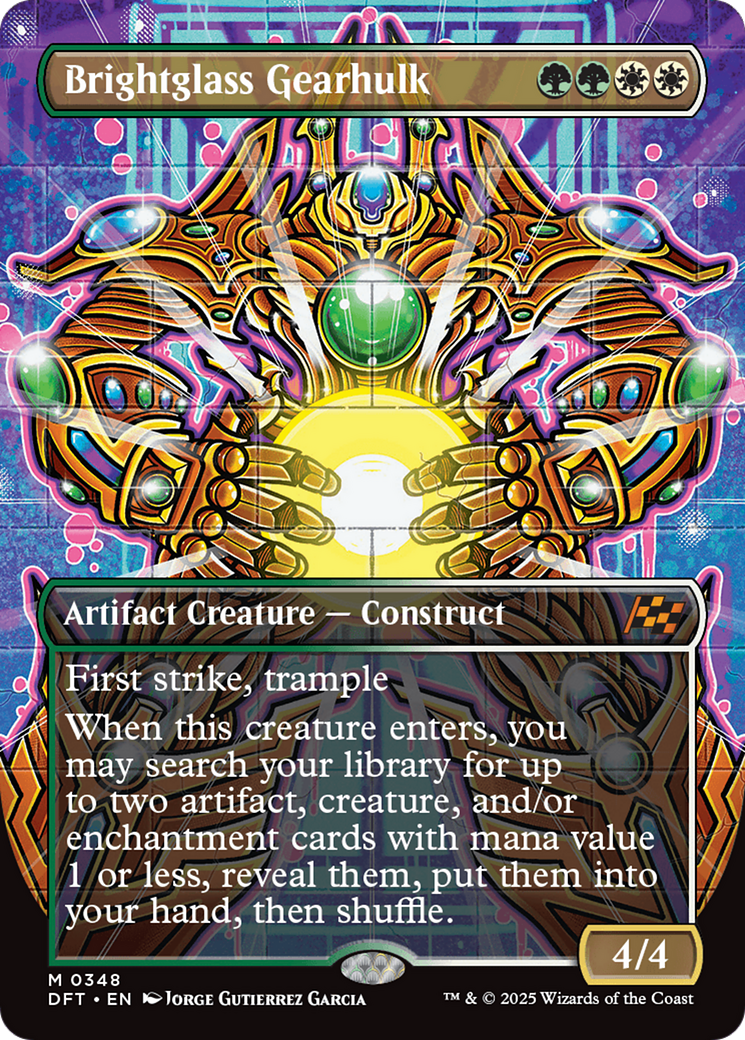 Brightglass Gearhulk (Borderless) (DFT-348) - Aetherdrift