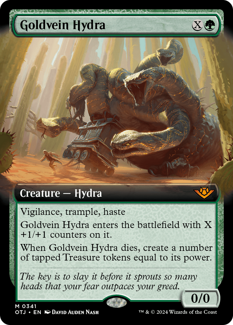 Goldvein Hydra (Extended Art) (OTJ-341) - Outlaws of Thunder Junction: (Extended Art)