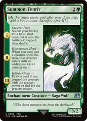Summon: Fenrir (FIN-203) - FINAL FANTASY: (enchantment) Foil